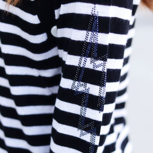 NWT - Zadig & Voltaire Reglis Stripe Sweater 100% Cashmere SHMZ1113F - Picture 11 of 15